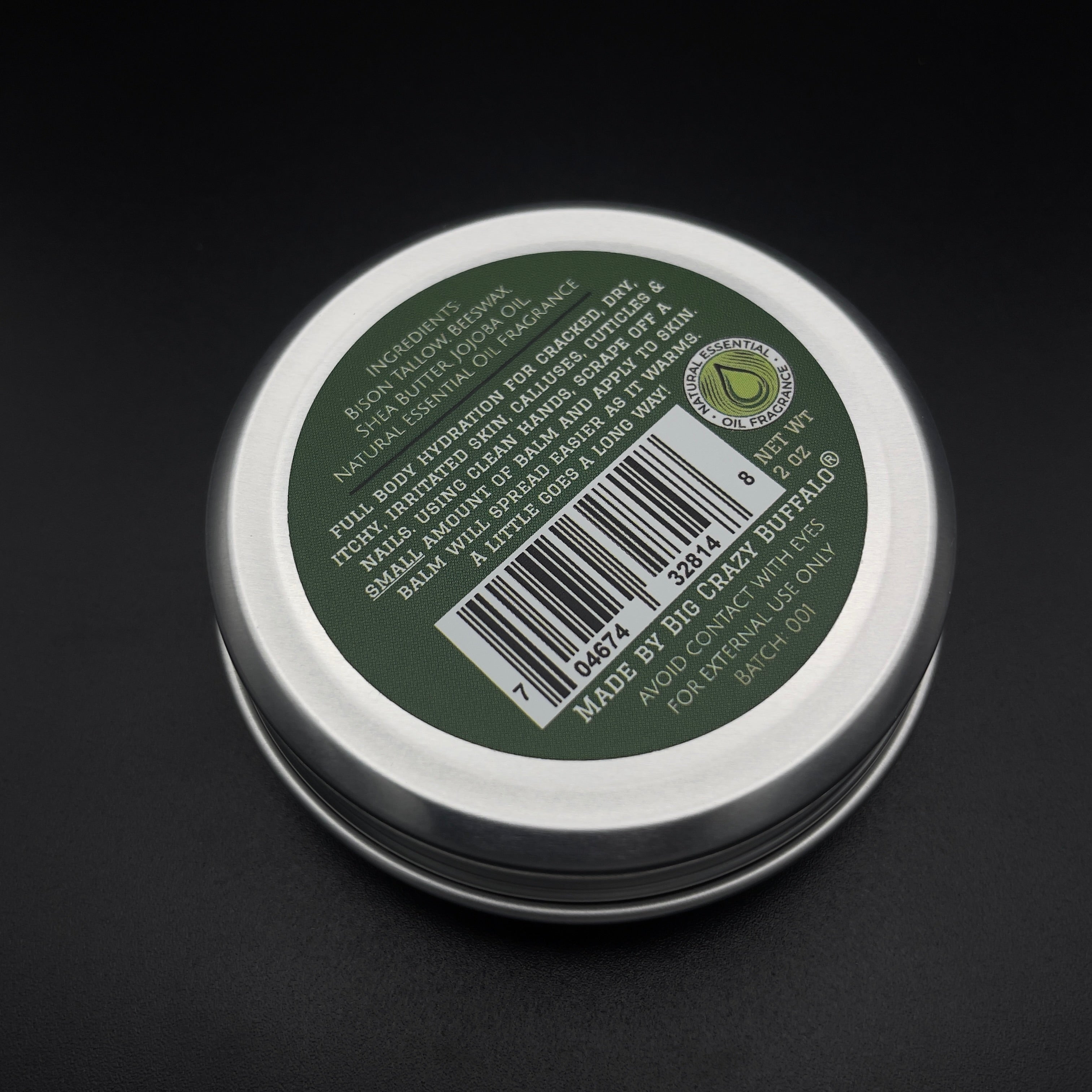 Ponderosa Pine Bison Tallow Body Balm - 2oz