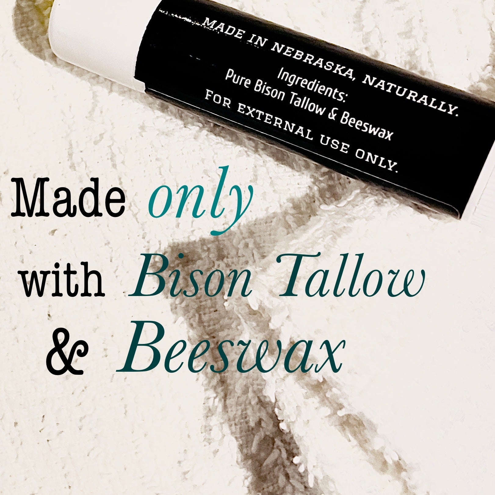 WEBSITE EXCLUSIVE! Unscented - Bison Tallow Lip Balm - 5 Pack